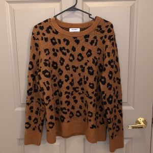 Leopard print sweater